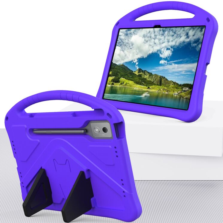 Чохол Deexe KickStand Cover для Lenovo Idea Tab Pro - Purple: фото 2 з 7
