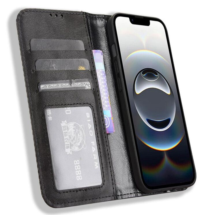 Чехол Deexe Retro Style для Apple iPhone 16e - Black: фото 2 из 7