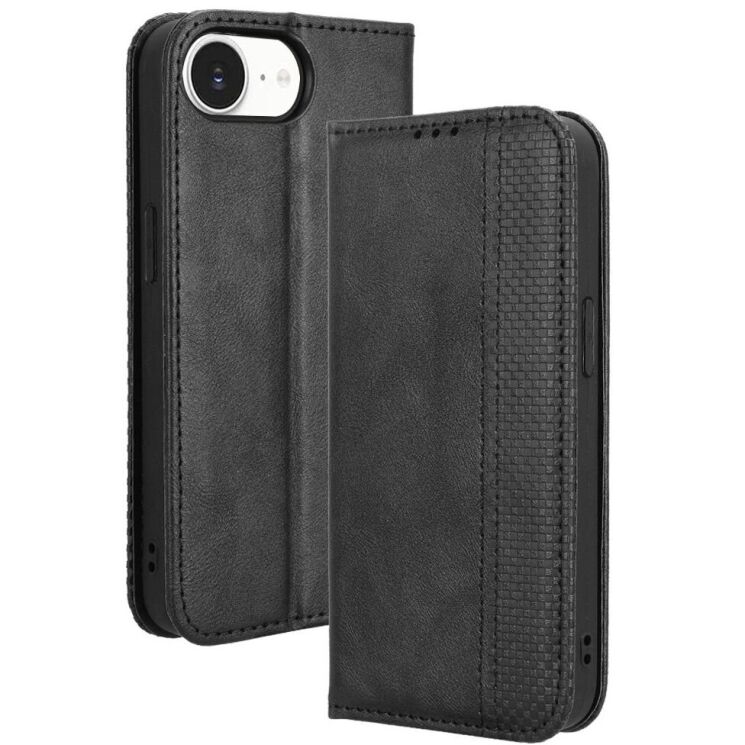 Чехол Deexe Retro Style для Apple iPhone 16e - Black: фото 1 из 7