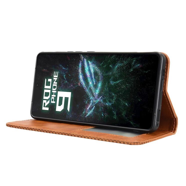 Чехол Deexe Retro Style для ASUS ROG Phone 9 / 9 Pro - Brown: фото 4 из 7