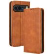 Чехол Deexe Retro Style для Google Pixel 9 Pro - Brown (359901Z)