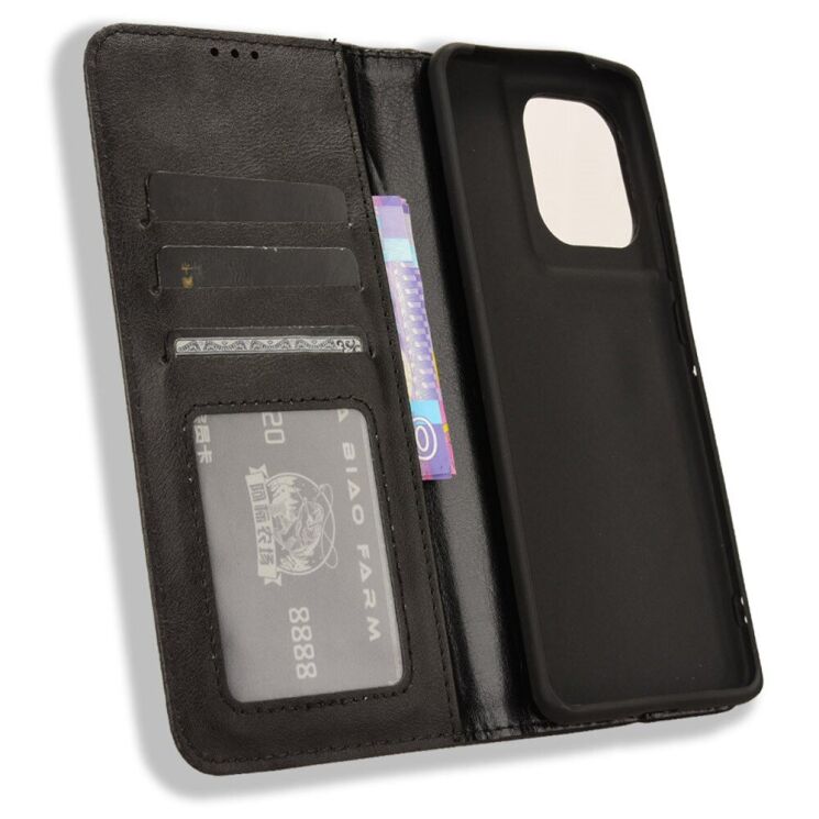 Чохол Deexe Retro Style для Motorola Edge 50 Pro - Black: фото 4 з 7