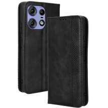 Чехол Deexe Retro Style для Motorola Edge 50 Pro - Black: фото 1 из 7