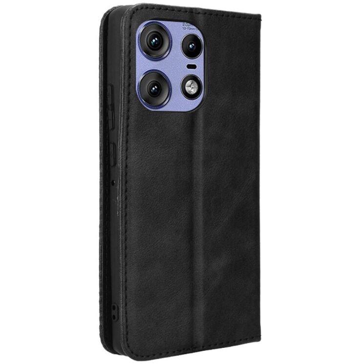 Чохол Deexe Retro Style для Motorola Edge 50 Pro - Black: фото 6 з 7