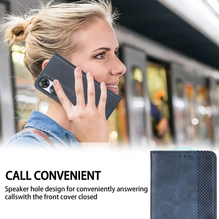 Чохол Deexe Retro Style для Motorola Edge 60 Pro - Black: фото 12 з 19