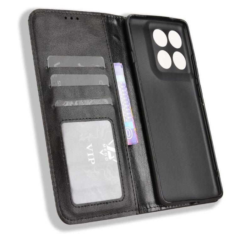 Чохол Deexe Retro Style для Motorola Edge 60 Pro - Black: фото 4 з 19