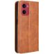 Чехол Deexe Retro Style для Motorola Moto G05 / Moto E15 - Brown (372703Z). Фото 6 из 7