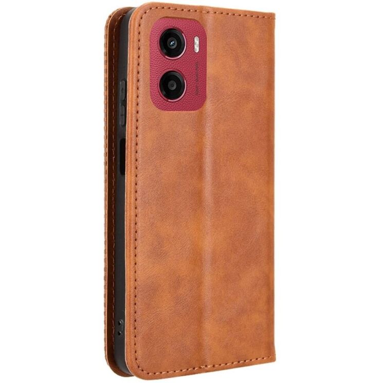 Чехол Deexe Retro Style для Motorola Moto G05 / Moto E15 - Brown: фото 6 из 7
