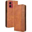 Чехол Deexe Retro Style для Motorola Moto G05 / Moto E15 - Brown (372703Z)