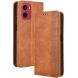 Чехол Deexe Retro Style для Motorola Moto G05 / Moto E15 - Brown (372703Z). Фото 1 из 7