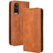 Чехол Deexe Retro Style для OnePlus Nord CE 4 Lite - Brown (382300Z)