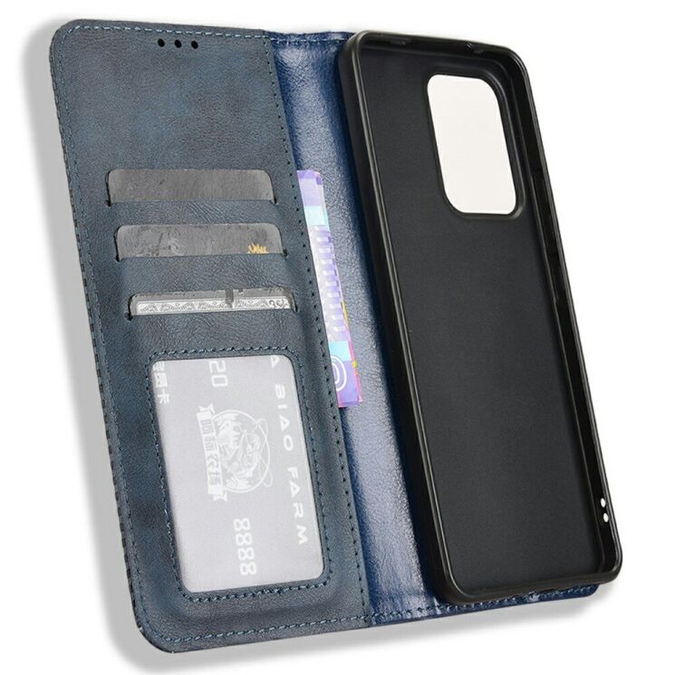 Чохол Deexe Retro Style для OPPO Reno 13 F/FS 5G - Blue: фото 2 з 7