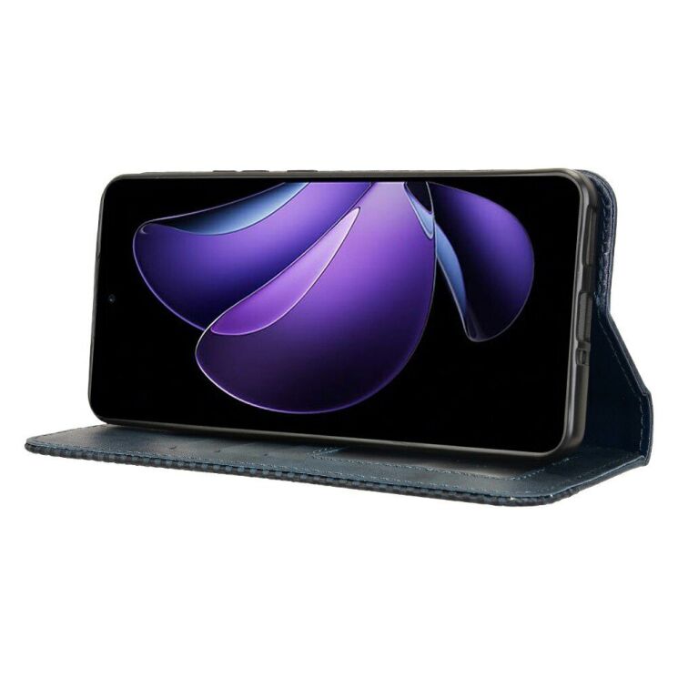 Чохол Deexe Retro Style для OPPO Reno 13 F/FS 5G - Blue: фото 4 з 7