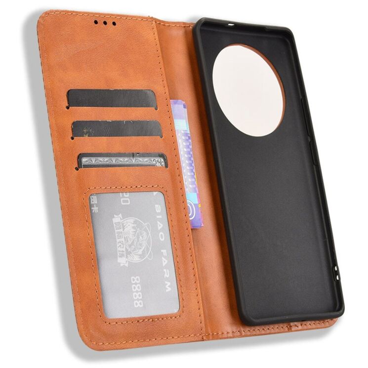 Чехол Deexe Retro Style для Realme 13 Pro / 13 Pro Plus - Brown: фото 4 из 7