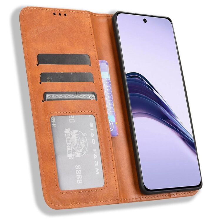 Чехол Deexe Retro Style для Realme 13 Pro / 13 Pro Plus - Brown: фото 2 из 7