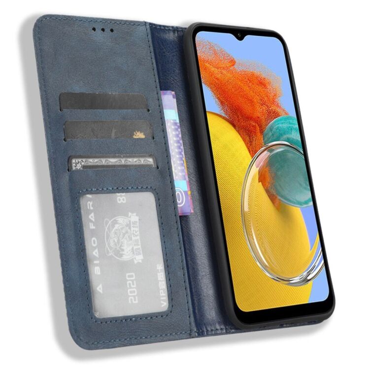 Чехол Deexe Retro Style для Samsung Galaxy M14 (M146) - Blue: фото 2 из 8