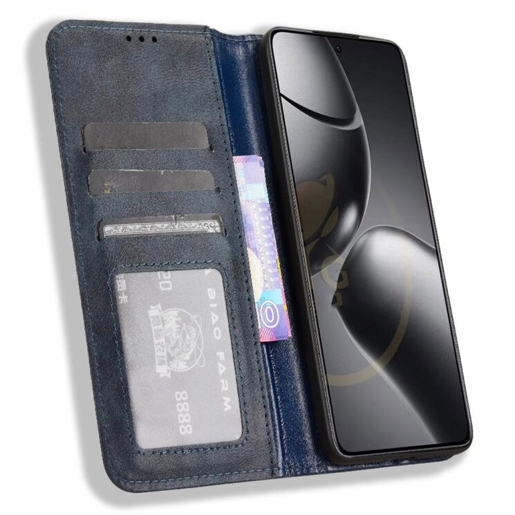 Чехол Deexe Retro Style для Xiaomi 14T Pro - Blue: фото 2 из 7