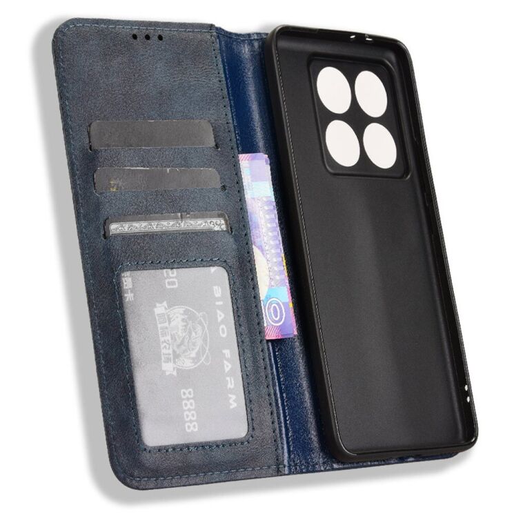 Чехол Deexe Retro Style для Xiaomi 14T Pro - Blue: фото 4 из 7