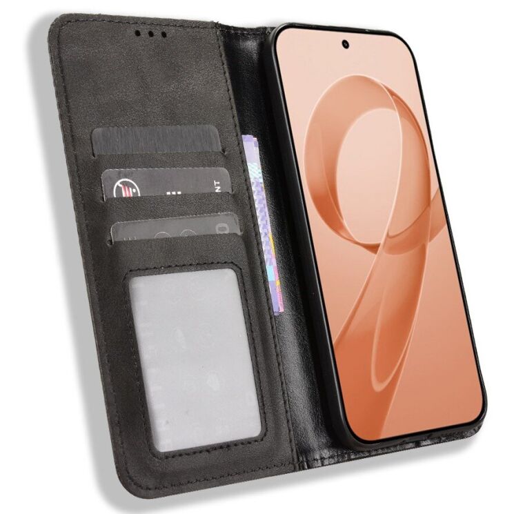 Чехол Deexe Retro Style для Xiaomi Poco F8 Ultra - Black: фото 6 из 19