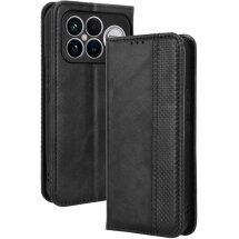 Чехол Deexe Retro Style для Xiaomi Poco F8 Ultra - Black: фото 1 из 19