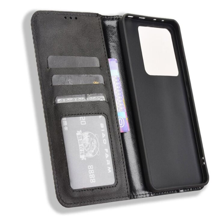 Чохол Deexe Retro Style для Xiaomi Poco M7 Pro - Black: фото 2 з 7