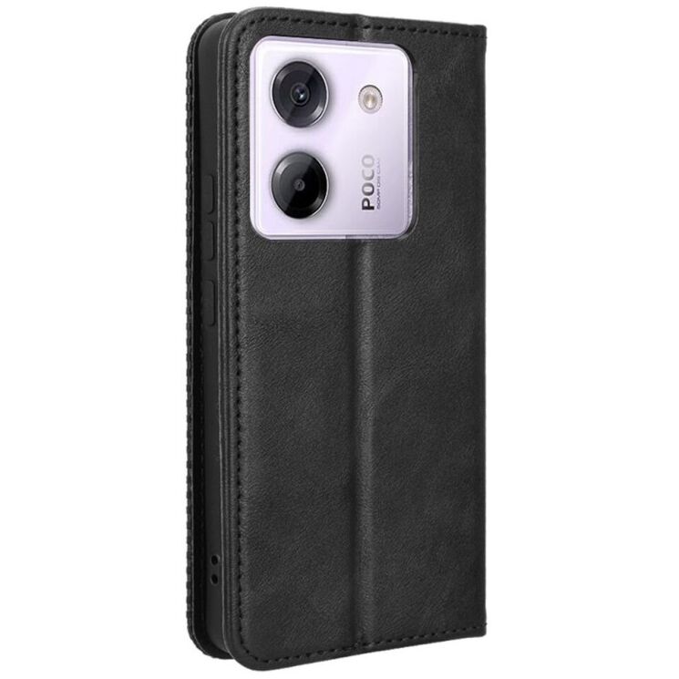 Чохол Deexe Retro Style для Xiaomi Poco M7 Pro - Black: фото 6 з 7
