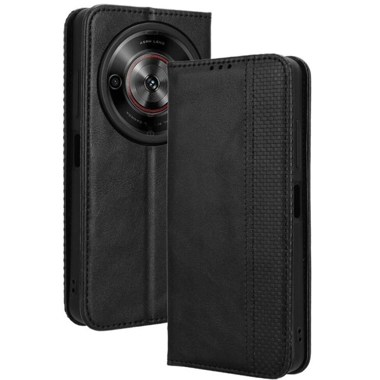 Чехол Deexe Retro Style для ZTE Nubia Focus - Black: фото 1 из 7