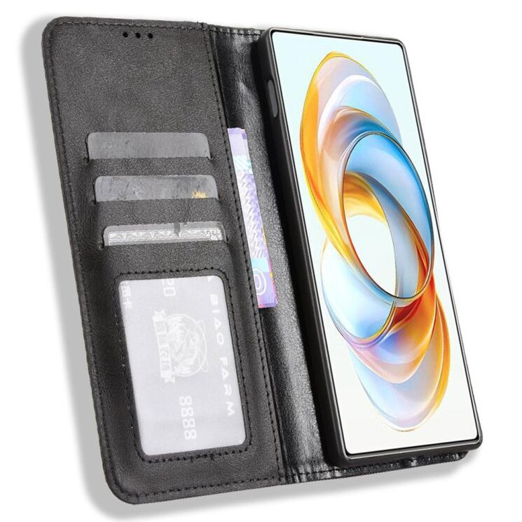 Чехол Deexe Retro Style для ZTE Nubia Z70 Ultra - Black: фото 2 из 7