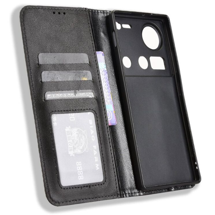 Чехол Deexe Retro Style для ZTE Nubia Z70 Ultra - Black: фото 4 из 7