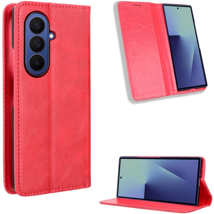 Чехол Deexe Retro Style (FF) для Samsung Galaxy Fold 8 Ultra - Red: фото 5 из 7