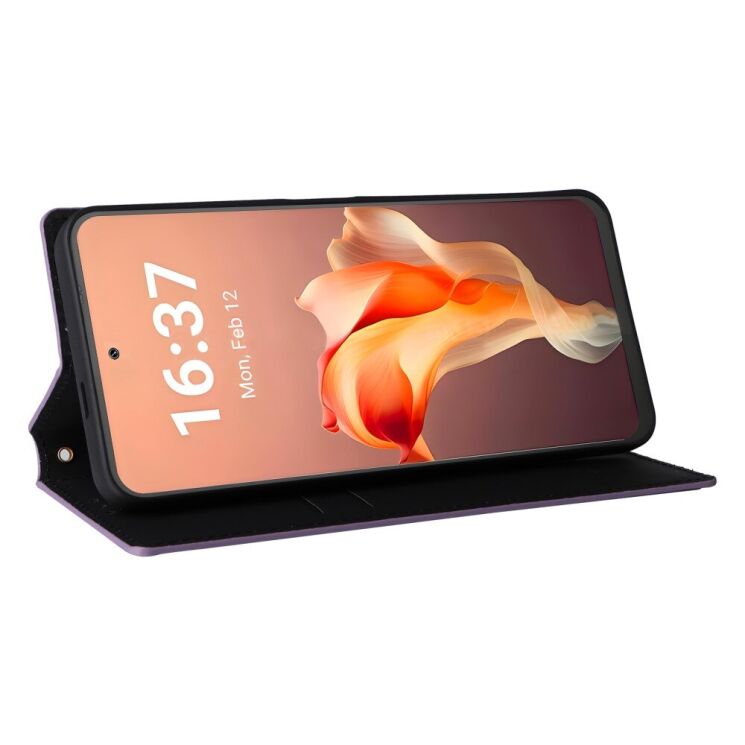 Чохол Deexe Rhombus Book для Blackview Shark 9 - Purple: фото 3 з 10