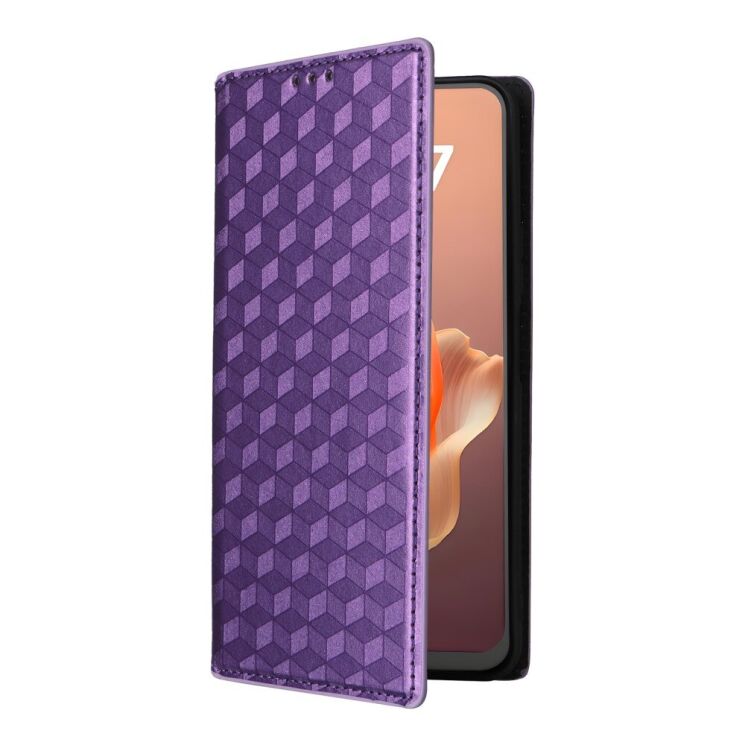 Чохол Deexe Rhombus Book для Blackview Shark 9 - Purple: фото 6 з 10