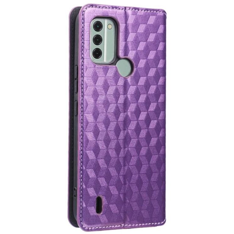 Чехол Deexe Rhombus Book для Nokia C31 - Purple: фото 5 из 7