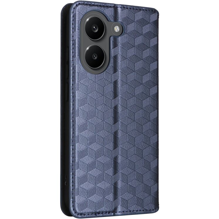 Чохол Deexe Rhombus Book для Xiaomi Poco X8 Pro - Blue: фото 7 з 9