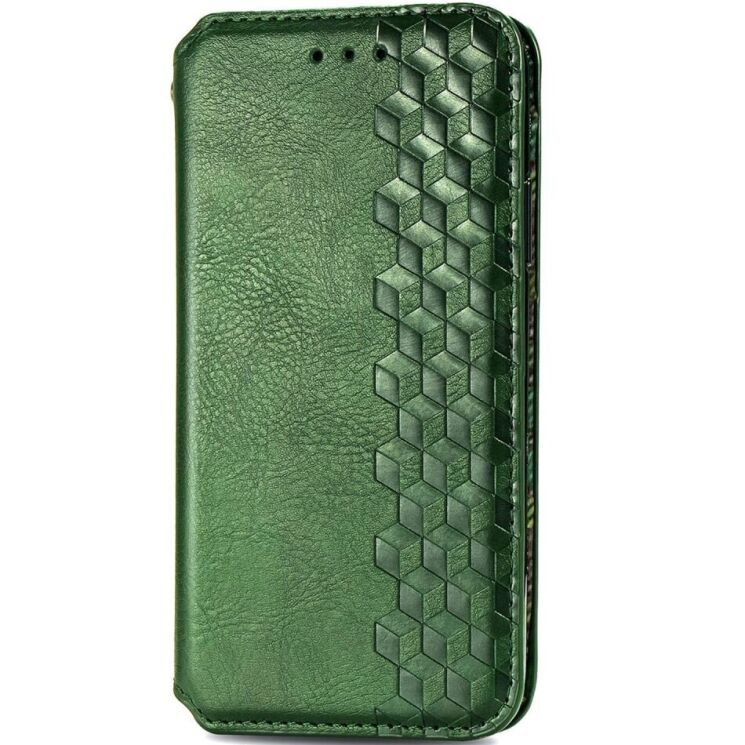 Чехол Deexe Rhombus Wallet для HMD Pulse Pro - Green: фото 5 из 6