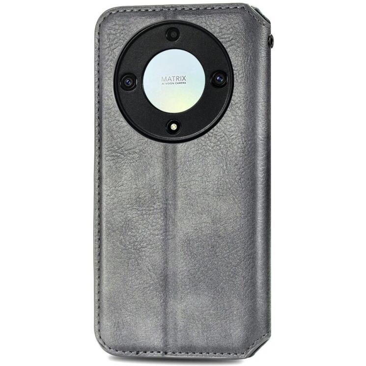 Чехол Deexe Rhombus Wallet для Honor Magic 5 Lite - Grey: фото 6 из 9