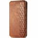 Чехол Deexe Rhombus Wallet для Infinix Hot 40i - Brown (345022Z). Фото 4 из 6