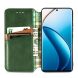 Чехол Deexe Rhombus Wallet для Realme 12 / 12 Plus - Green (355511G). Фото 2 из 6
