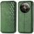 Чехол Deexe Rhombus Wallet для Realme 12 / 12 Plus - Green: фото 1 из 6