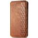Чехол Deexe Rhombus Wallet для Realme C65 - Brown (353930Z). Фото 4 из 9