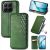 Чохол Deexe Rhombus Wallet для Xiaomi 17T - Green: фото 1 з 8
