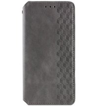 Чехол Deexe Rhombus Wallet для Xiaomi Redmi 14C / Redmi A4 5G / Poco C75 - Grey: фото 1 из 4