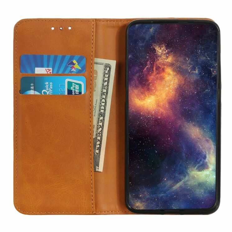 Чехол Deexe Wallet Case для Samsung Galaxy M11 (M115) - Coffee: фото 5 из 10