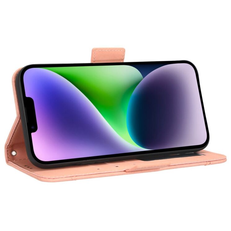 Чохол Deexe Wallet Stand для Apple iPhone 15 - Pink: фото 3 з 6