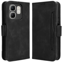 Чехол Deexe Wallet Stand для Infinix Smart 9 (X6532) / Hot 50i (X6531) - Black: фото 1 из 7