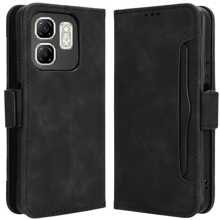 Чехол Deexe Wallet Stand для Infinix Smart 9 (X6532) / Hot 50i (X6531) - Black: фото 1 из 7
