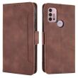 Чехол Deexe Wallet Stand для Motorola Moto G10 / Moto G20 / Moto G30 - Brown (278024Z)