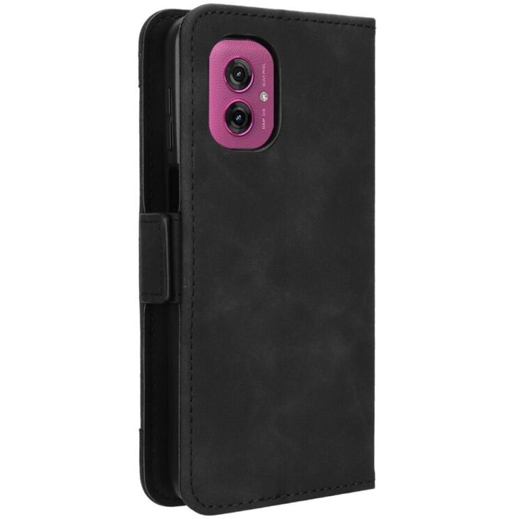 Чехол Deexe Wallet Stand для Motorola Moto G55 - Black: фото 6 из 7