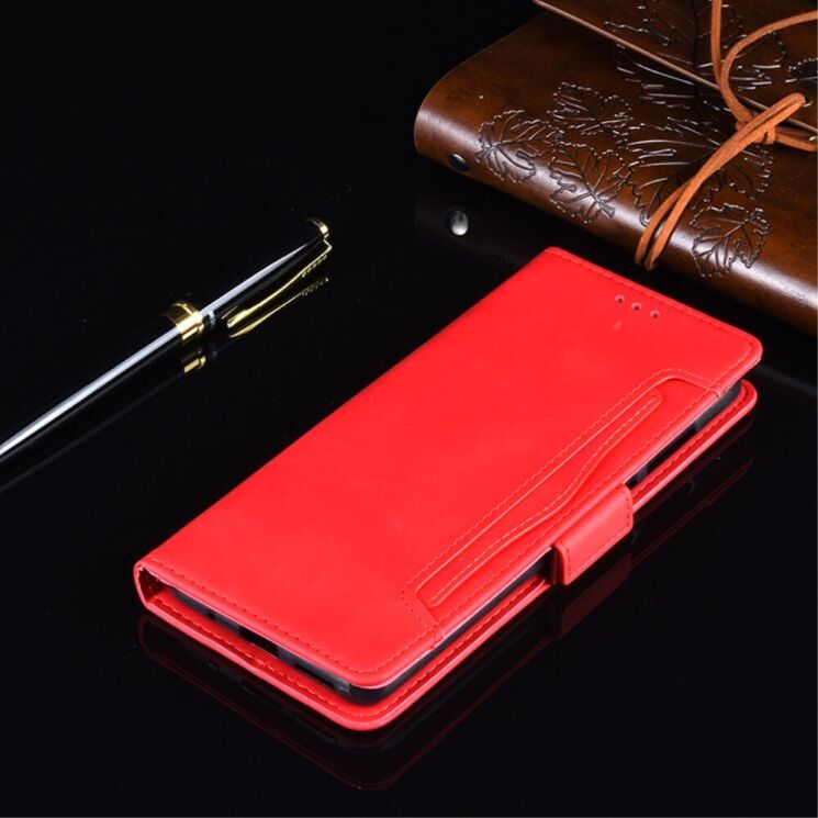 Чохол Deexe Wallet Stand для Nokia C10 / C20 - Red: фото 10 з 15