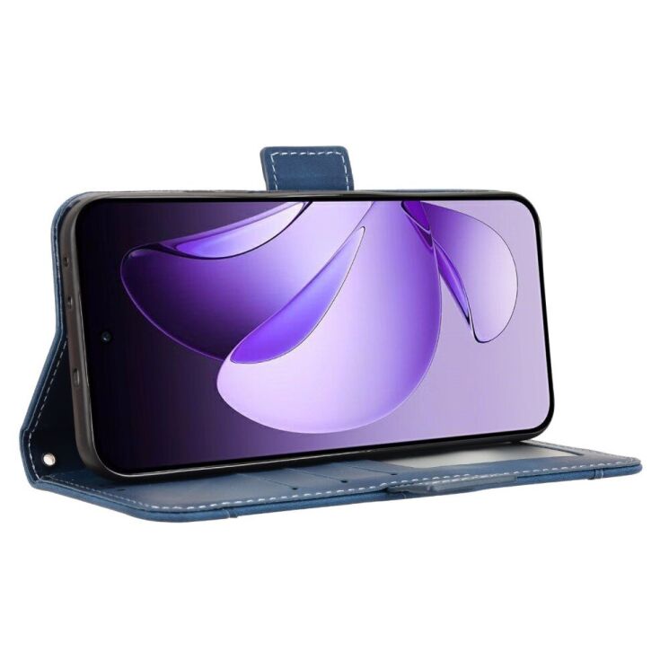 Чехол Deexe Wallet Stand для OPPO Reno 13 5G - Blue: фото 4 из 7